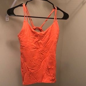 Coral colored Lululemon workout tank size 8